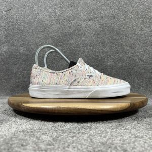 Vans Authentic Women’s Size 6 Rainbow Weave Athletic Casual Skate Shoes Used